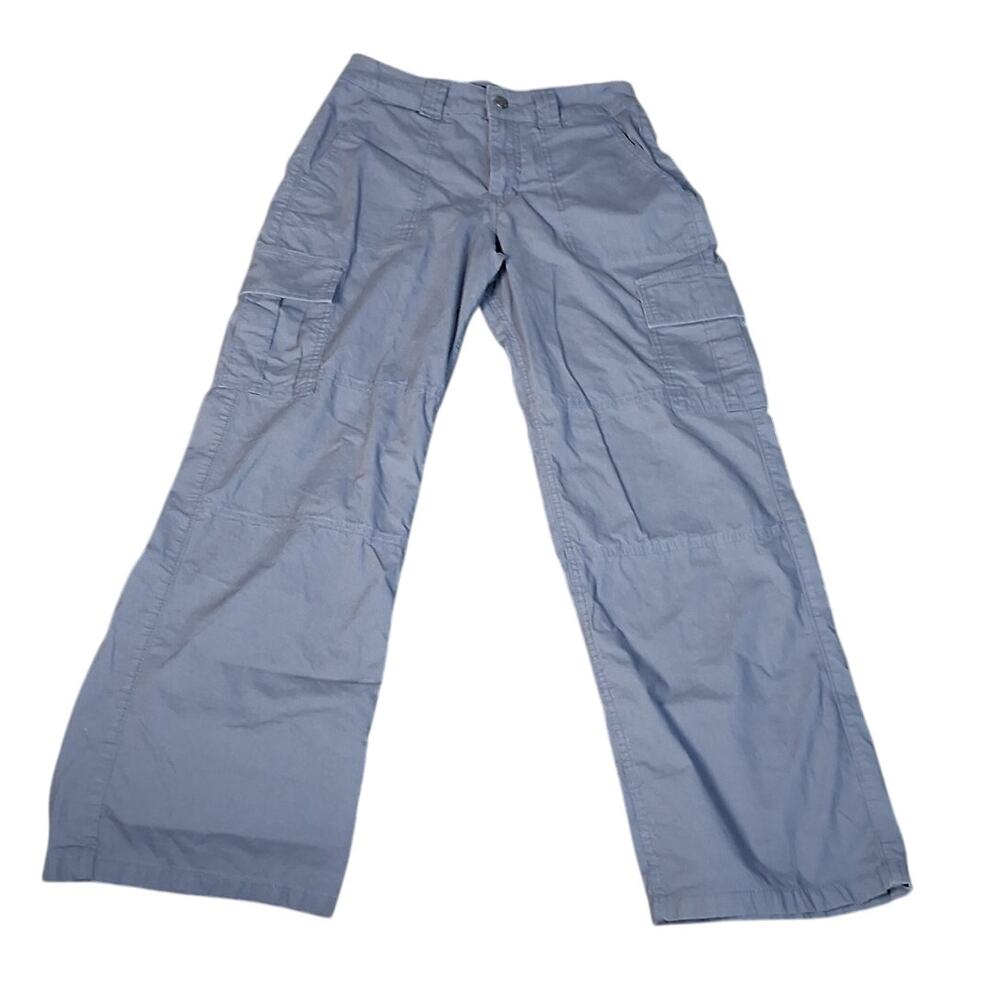 Y2K Hollister Cargo Pants Light Gray High Rise Baggy Size W26 Skater Loose Fit